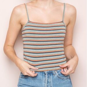 Brandy Melville rainbow stripped tank